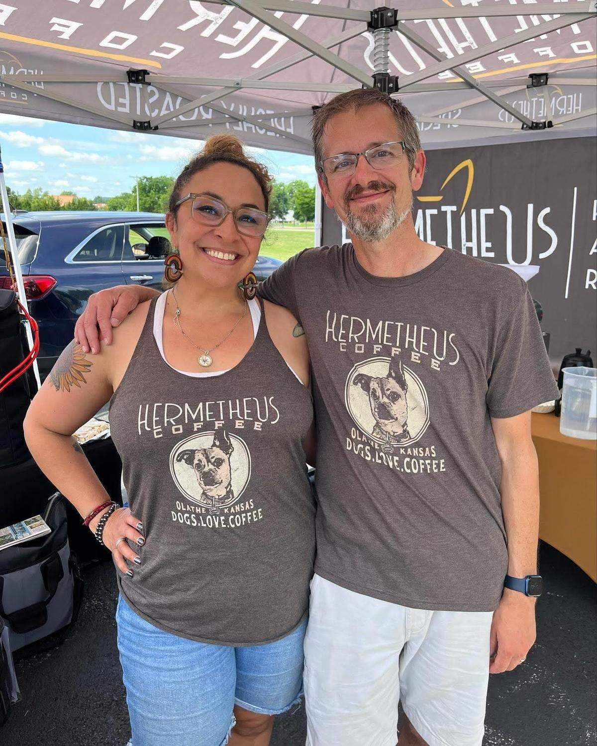 Faith and Jason Scott named their coffee business after their dog, Hermie.