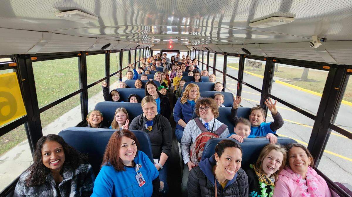Sunnyside Elementary School students got to attend the Women’s Big 12 Tournament. WIN for KC sponsored a Reading and Fitness Challenge that was sent to physical education teachers in the area. To complete the challenge, students needed to read at least 12 books and participate in at least 12 hours of fitness during the month of January. Sunnyside Elementary School was just one of the Olathe elementary schools that decided to take on the challenge schoolwide.