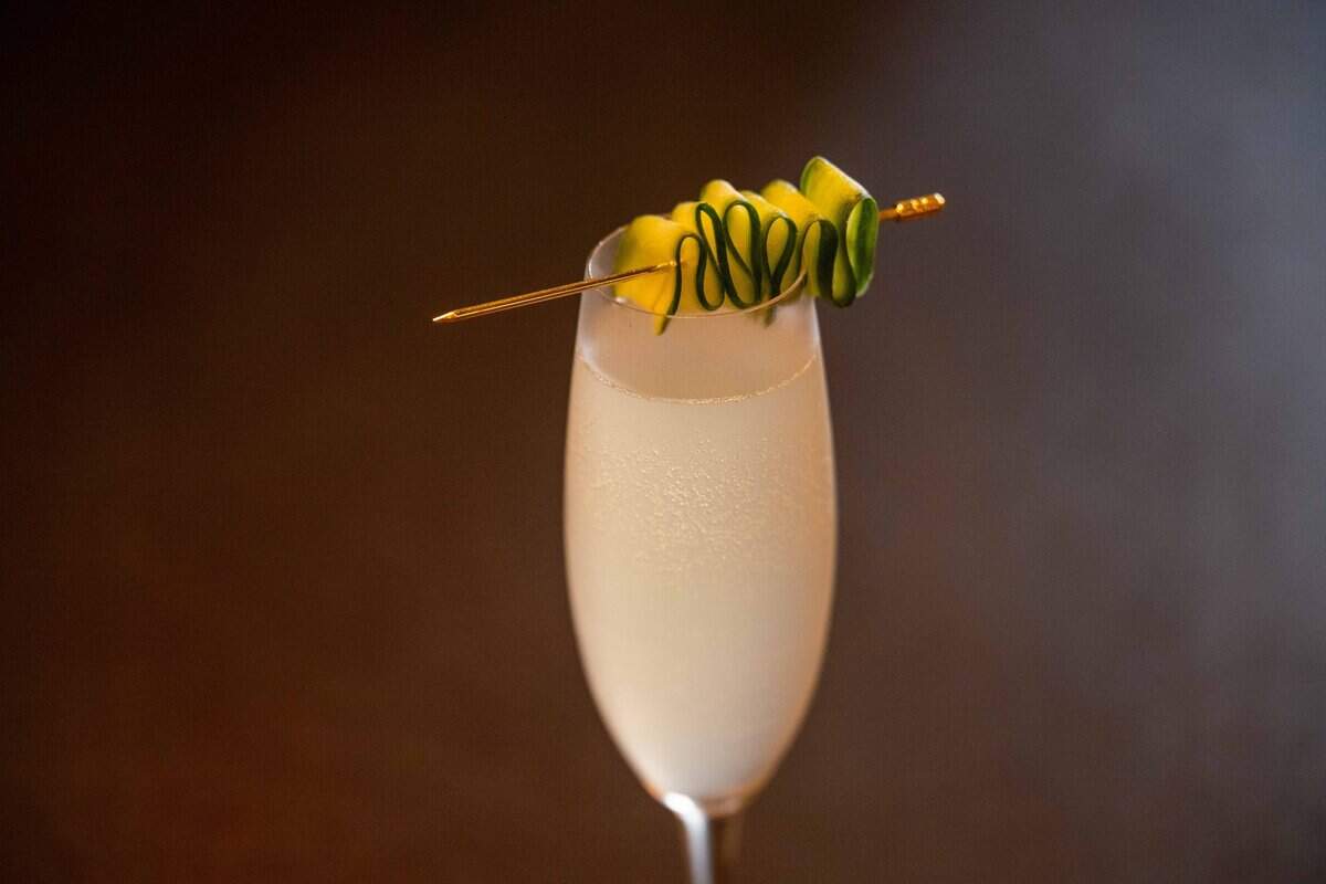 First Light, a cocktail on the menu at The Fold, a new restaurant in the Crossroads, on Saturday, June 27, 2026. in Kansas City.