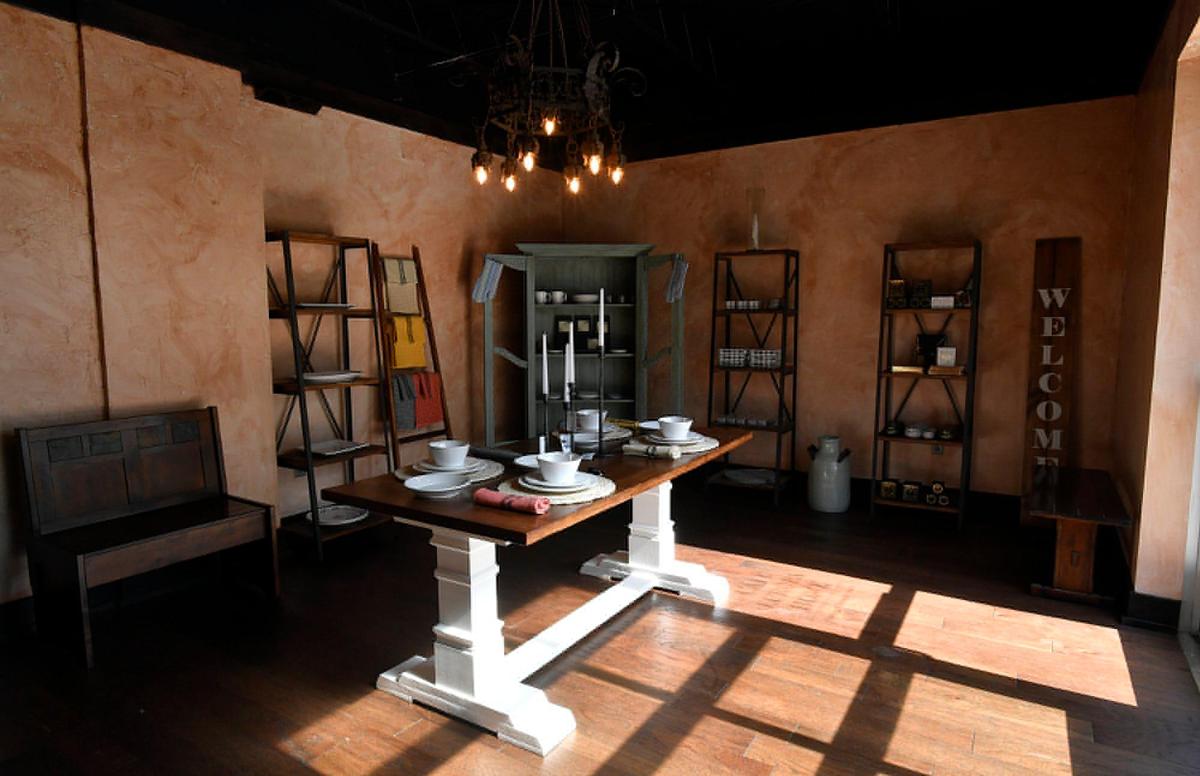 The new home goods section at Cafe Europa.
