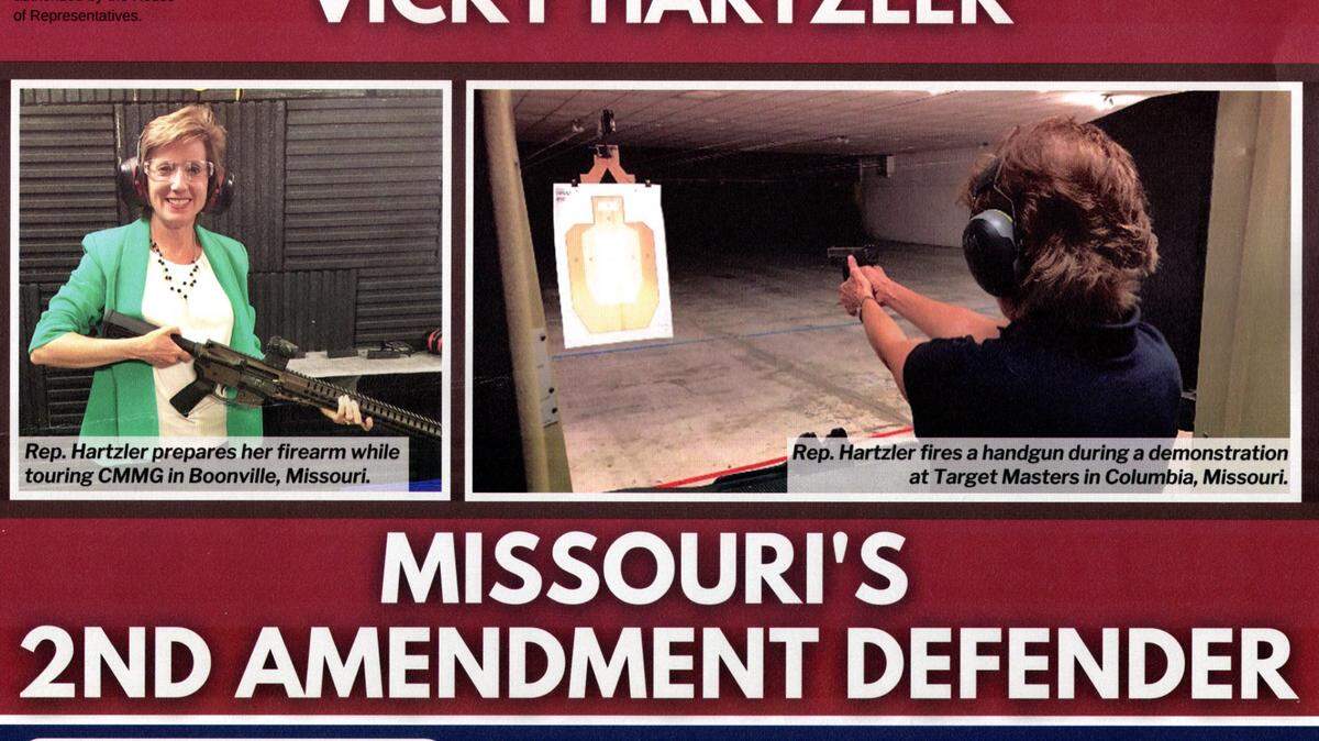 A piece of congressional mail sent by Rep. Vicky Hartzler on May 13, 2022, touts her pro-gun record. Her constituents received it May 26, 2022, after two high-profile mass shootings.