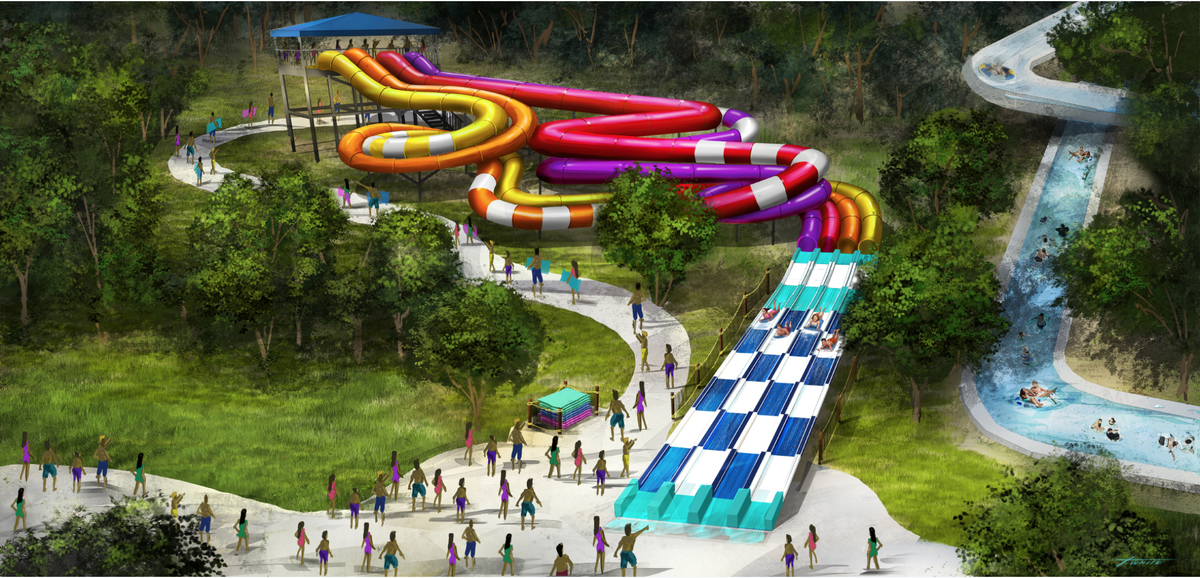 Riptide Raceway is slated to open in 2020 and will be the longest mat racing slide in the Midwest, the company says.