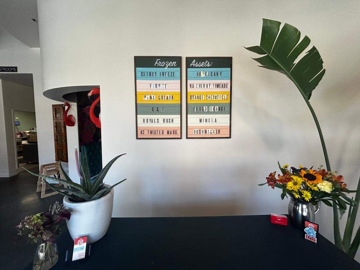 Frost Frozen Bar serves a rotating list of 12 frozen craft cocktails.