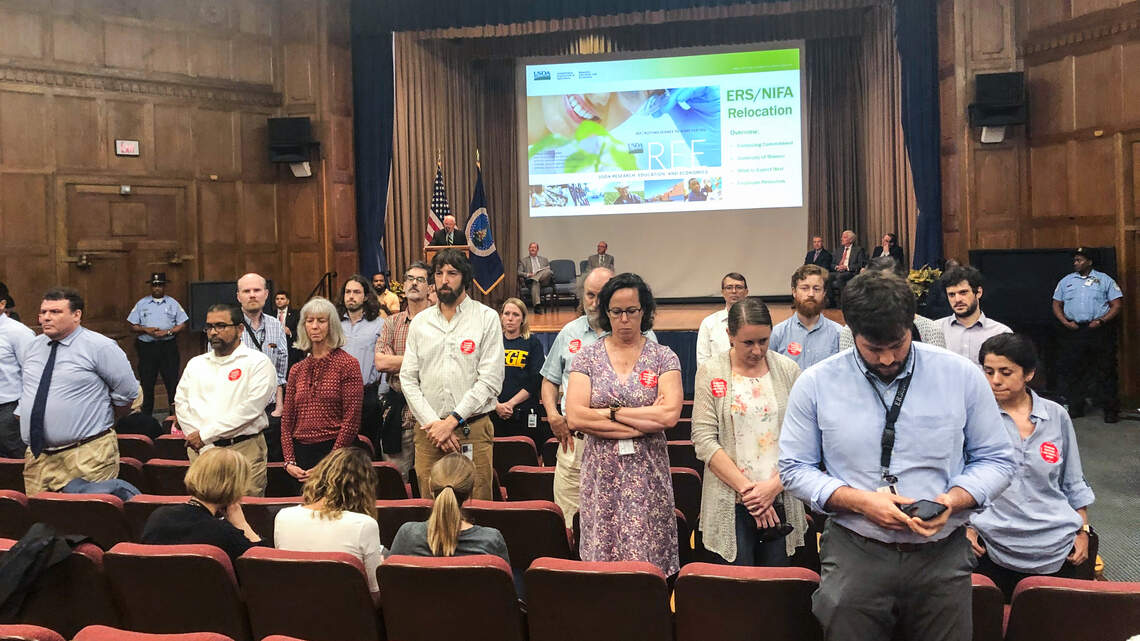USDA employees silently protest Trump administration’s plan to move jobs to Kansas City