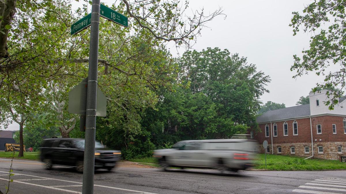 The 1800 block of West Pennway Street is seen on Friday in Kansas City. Kansas City police shot and killed a man late Thursday after he allegedly exchanged gunfire with officers on the city’s west side.
