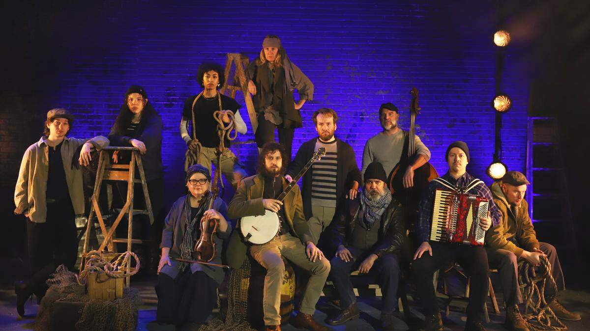 This is the cast of “Moby Dick: a Sea Shanty,” a world-premiere musical that will run March 26 through April 19 at Music Theater Heritage in Crown Center.