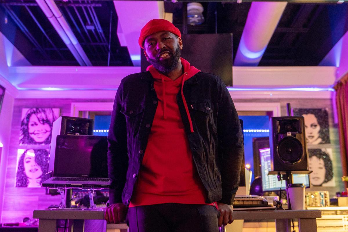“I would like my legacy to be looked back on as someone from the community who gave back to the community. I want my work to speak for me,” says Joseph Macklin, seen here in his Crossroads studio.