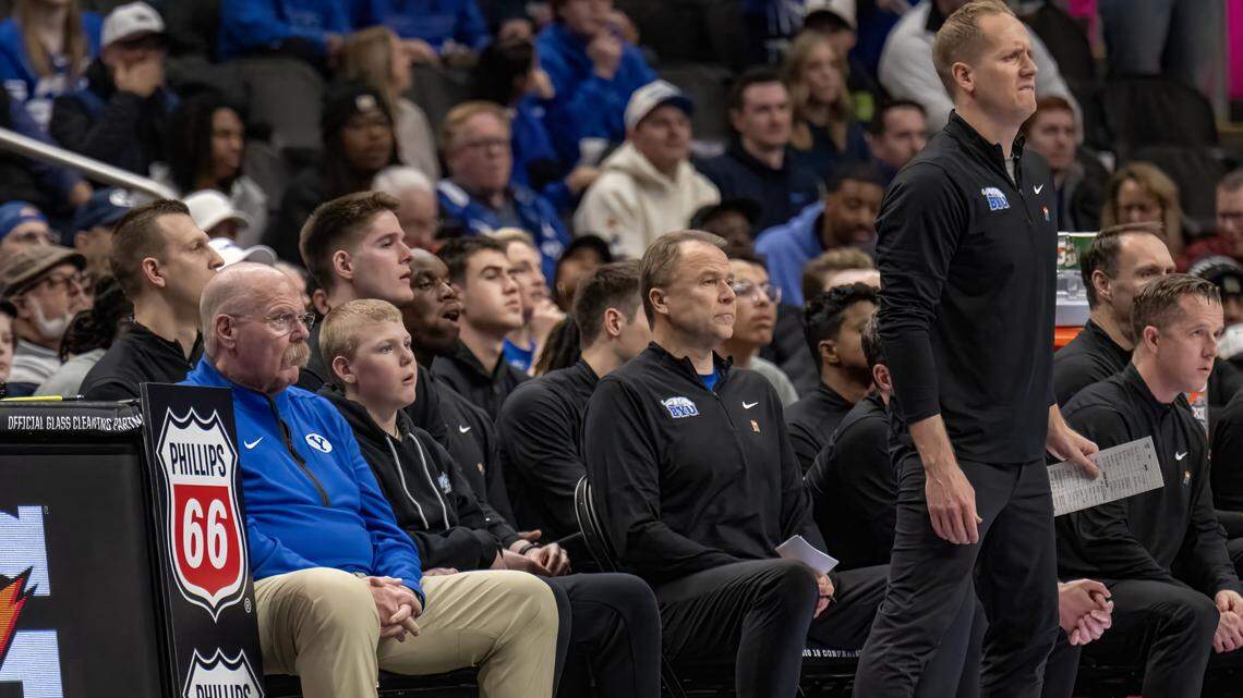 Chiefs night at Big 12 tourney: Mahomes, Andy Reid take in BYU-WVU, meet Dybantsa