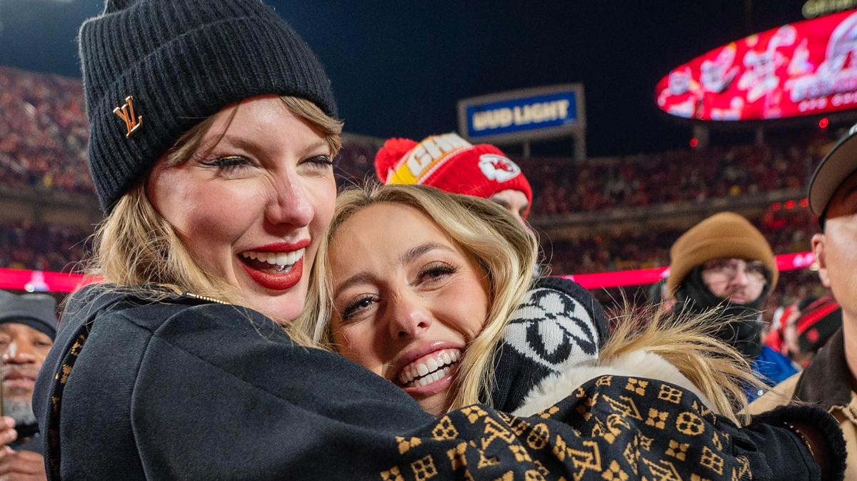 Just days after announcing her engagement, Taylor Swift helped Brittany Mahomes - seen here with Swift in January 2025 after the Chiefs’ 32-29 victory in the AFC Championship Game - celebrate her 30th birthday.