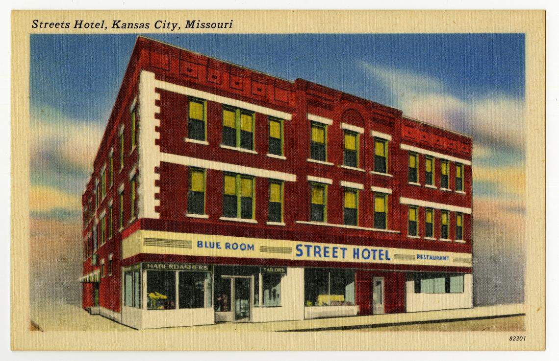 A postcard image of Reuben and Ella’s hotel