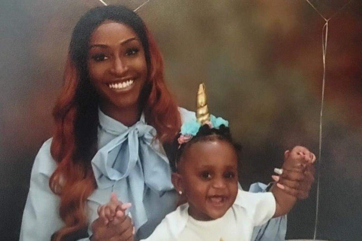A family photo of Sierra Robinson, left, and her 2-year-old girl Noelani Robinson.