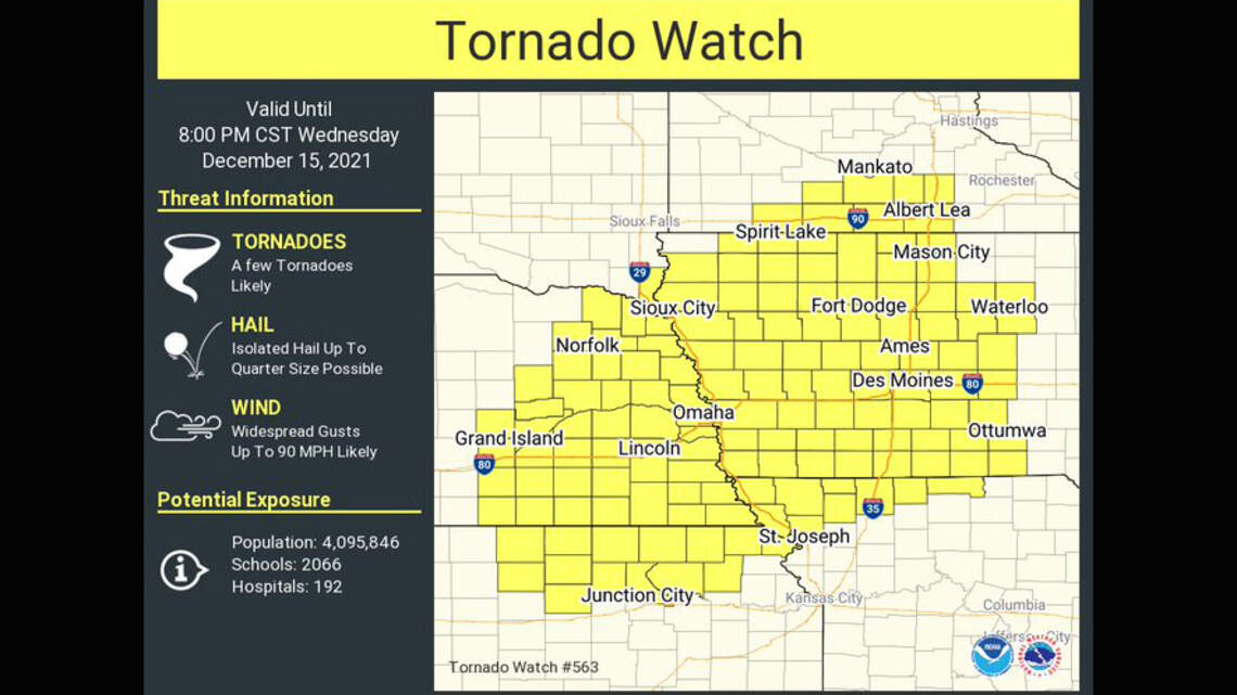 Weather Service issued tornado watch for north of Kansas City | Kansas ...