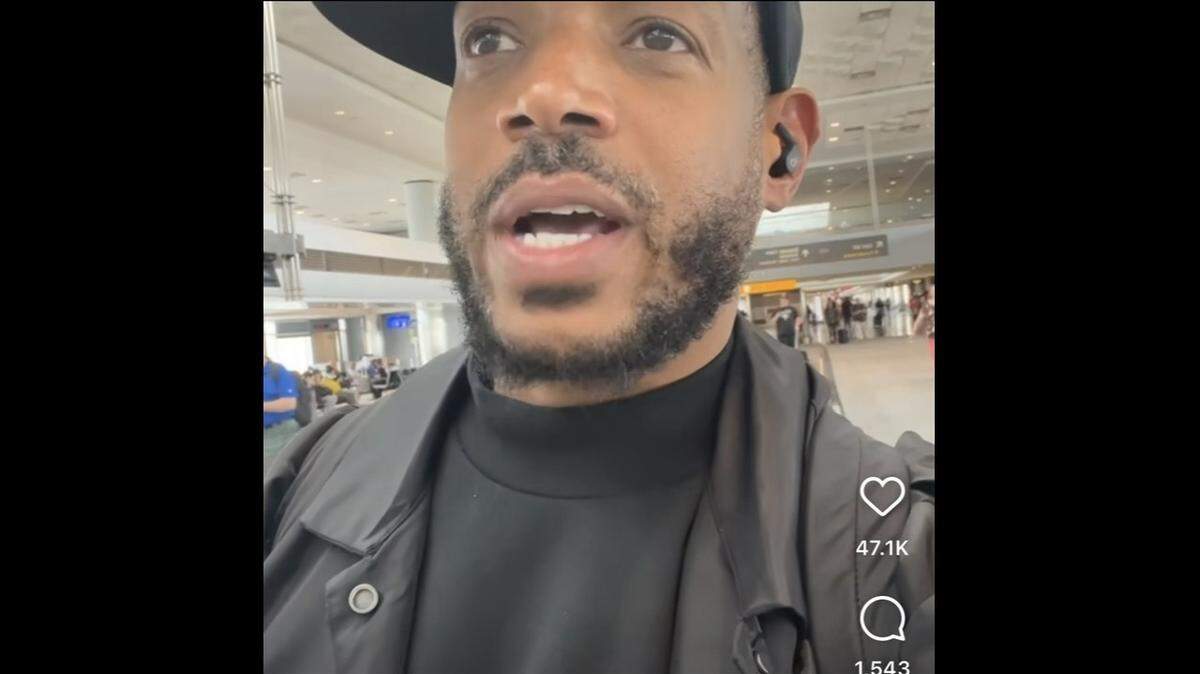 Actor Marlon missed two of his sold out shows at the Kansas City Improv Friday following an incident he referred to as “harassment” over social media that involved a United Airlines gate agent.