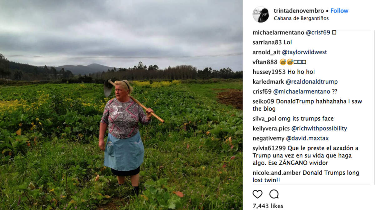 A female potato farmer in Spain has become a viral star because people think she looks like Donald Trump. She's more concerned about her potatoes.