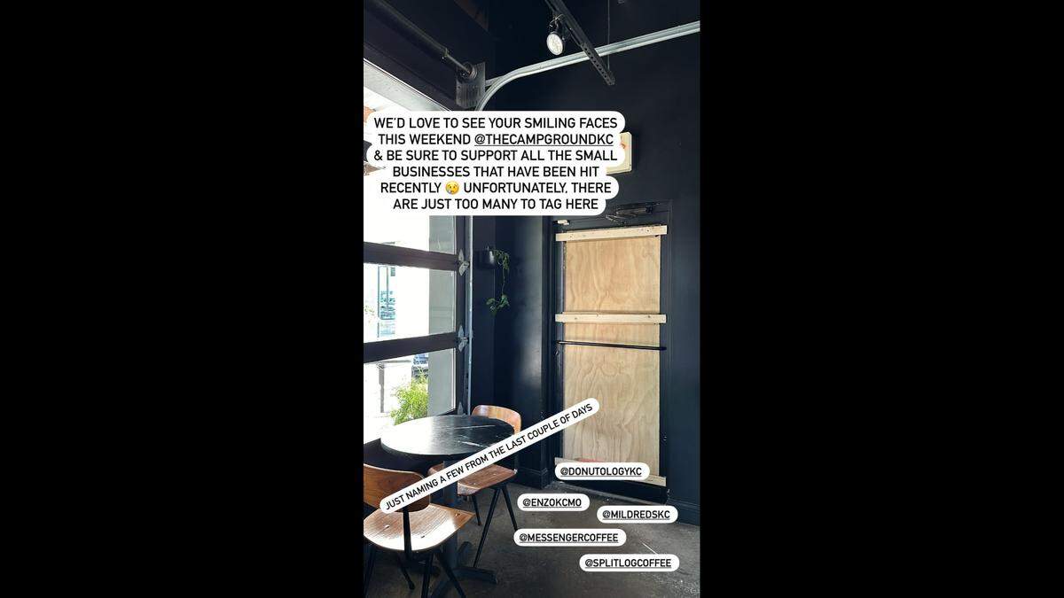 The Campground co-owner Cristin Llewellyn posted on Instagram on Sept. 11 urging people to support local businesses who have been hit by vandalism.