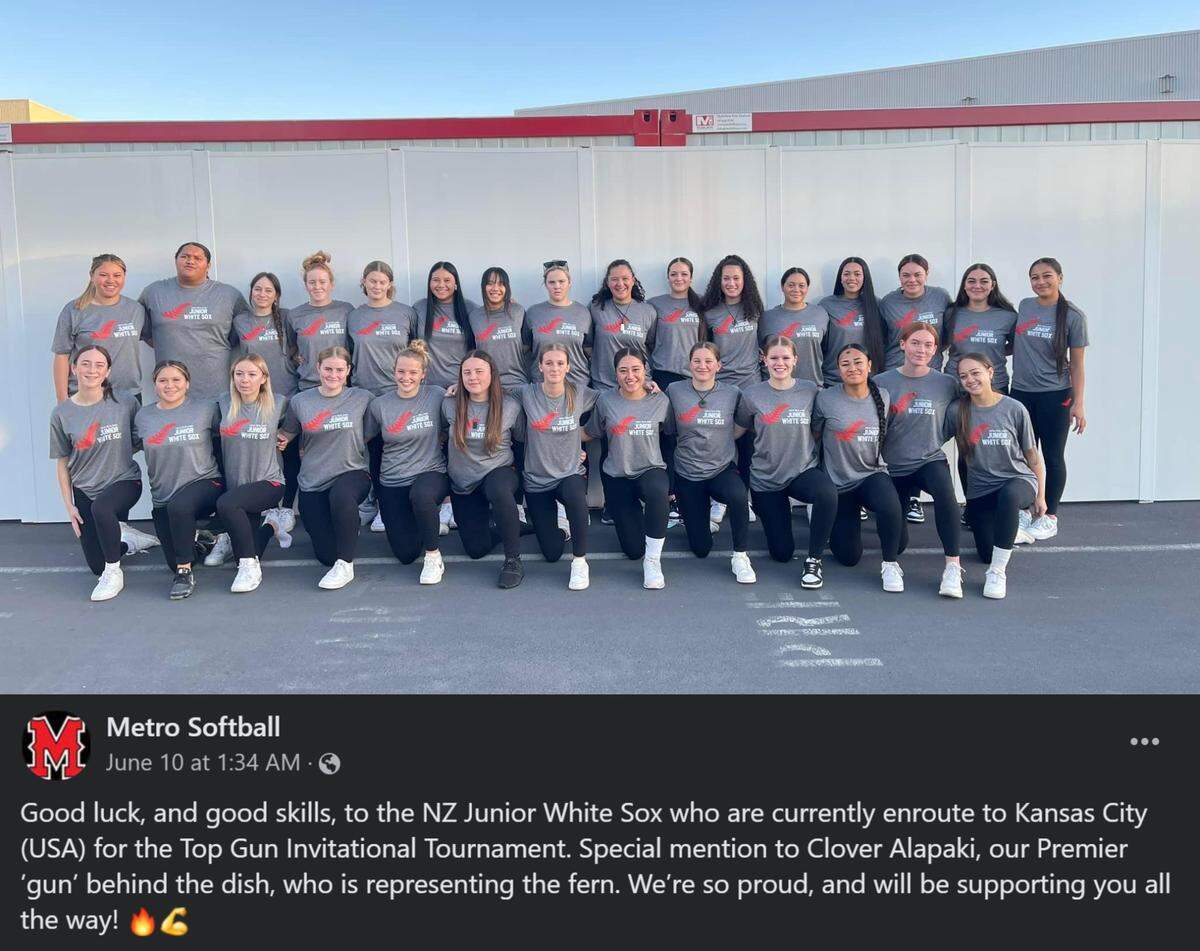 A look at the New Zealand-based Junior White Sox softball teams headed to Kansas City for the June 2023 Top Gun Invitational softball tournament.