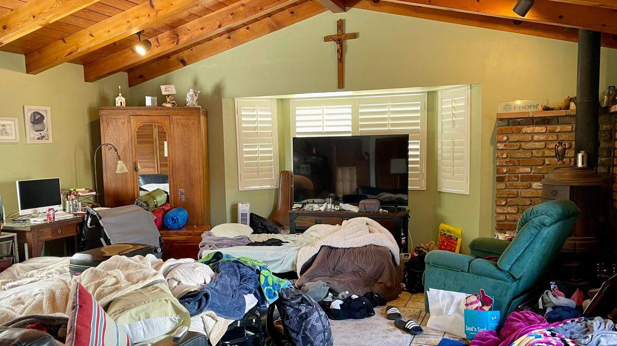 Really, there’s a living room under this spring break headquarters.