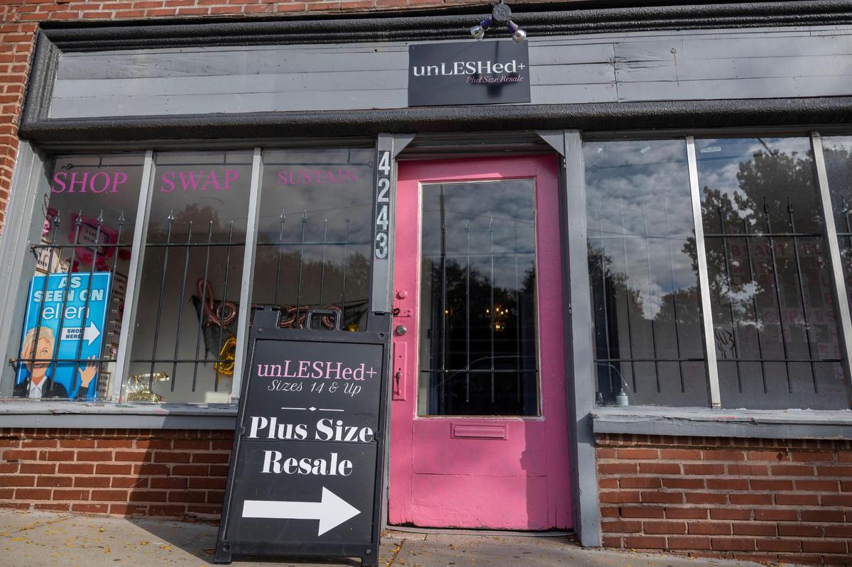 Unleshed+, at 4243 Troost Ave., caters to women sizes 14 and up, with gently used, vintage and new apparel and accessories.