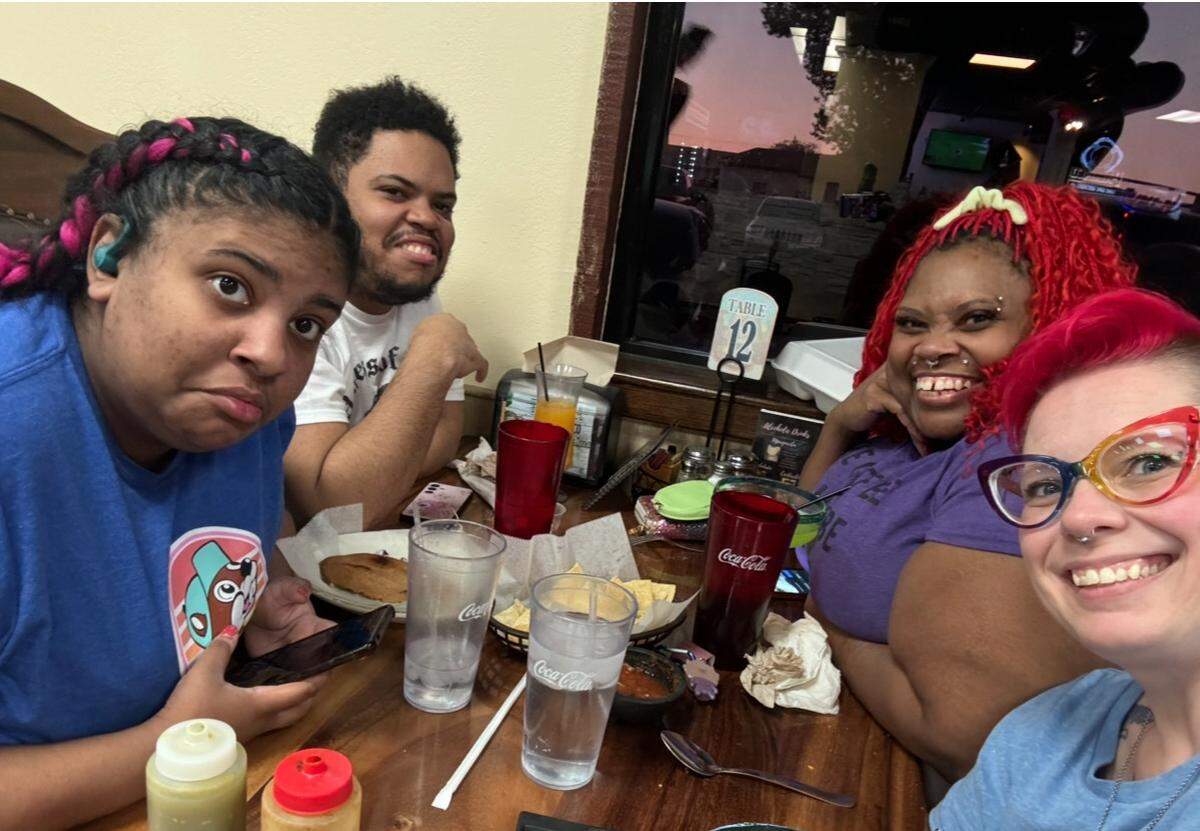 PatriceMendoza (second to right) with her wife, Nikki Marshall (far right) and her two children, Landon Mendoza (far left) and Cruz Mendoza.