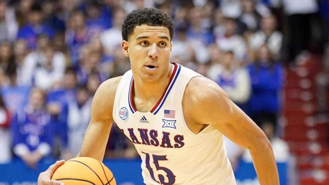 Kansas Jayhawks guard Kevin McCullar Jr. is back for a super-senior season of college basketball. He says he came close to remaining in the NBA Draft.