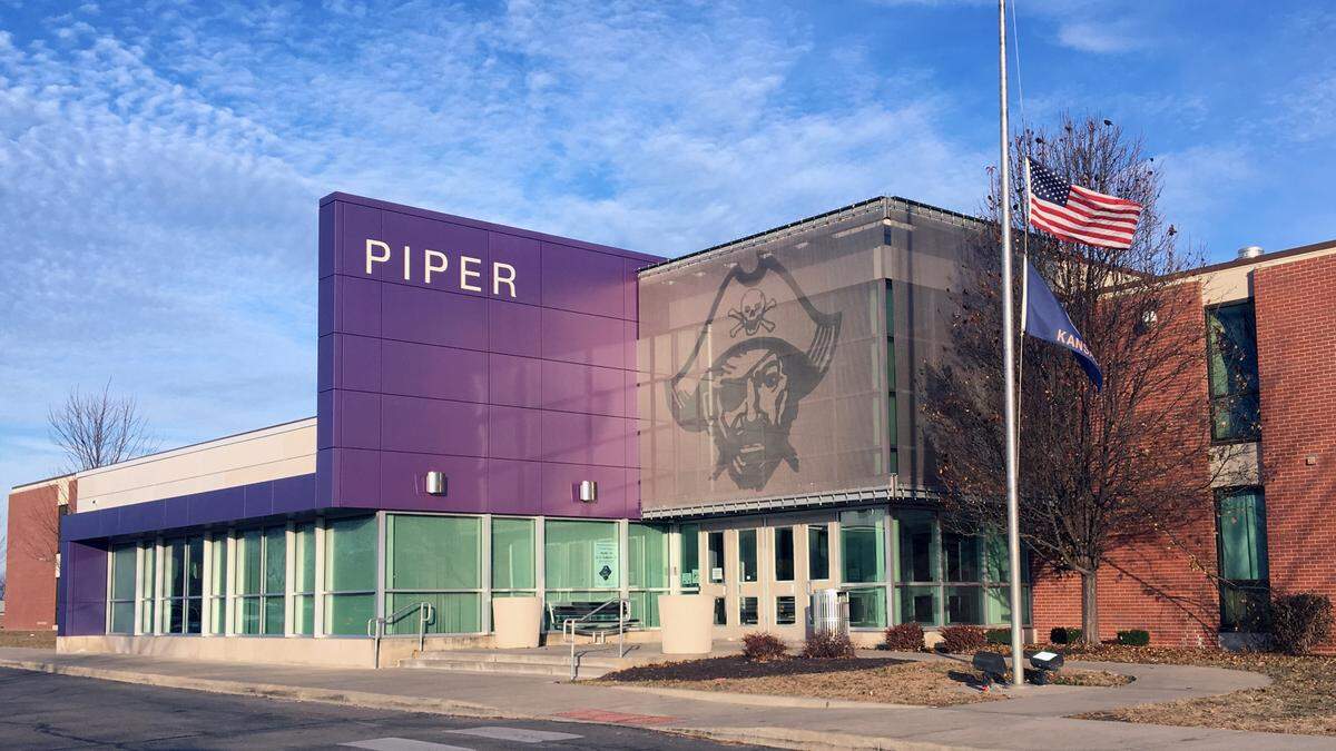 Piper High School is pictured in a 2018 file photo. The Unified Government Public Health Department announced in a news release that a COVID-19 outbreak originated at the school on Sept. 18, 2021