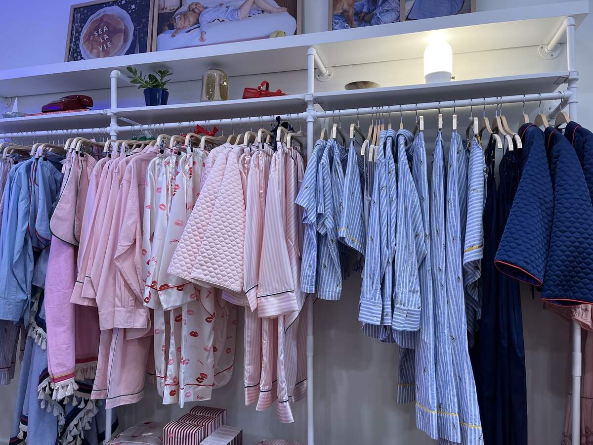 Selma Blair’s pajama collection collaboration, Sea La Vie with MERSEA.