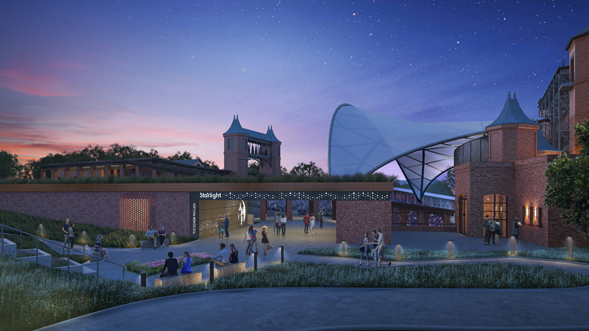 Starlight Theatre’s $40 million capital campaign includes a canopy over its front 3,200 seats, a truss, light bar, renovated bathrooms and renovated food service kitchen.