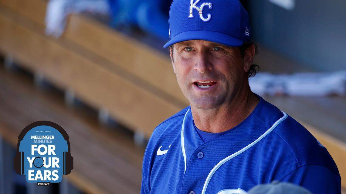 Kansas City Royals manager Mike Matheny pauses in the dugout prior to a spring training baseball game against the Arizona Diamondbacks Monday, March 9, 2020, in Scottsdale, Ariz. (AP Photo/Ross D. Franklin)