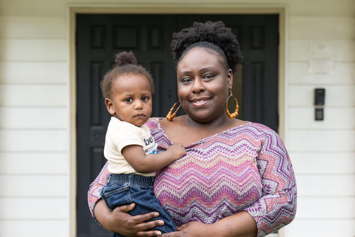 Alexandria Dwight and her son, Legend El.