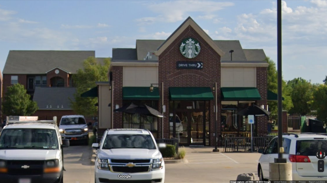 A Starbucks store in Edmond, Oklahoma, where police said a man stole $1 from the tip jar after being denied a refund.