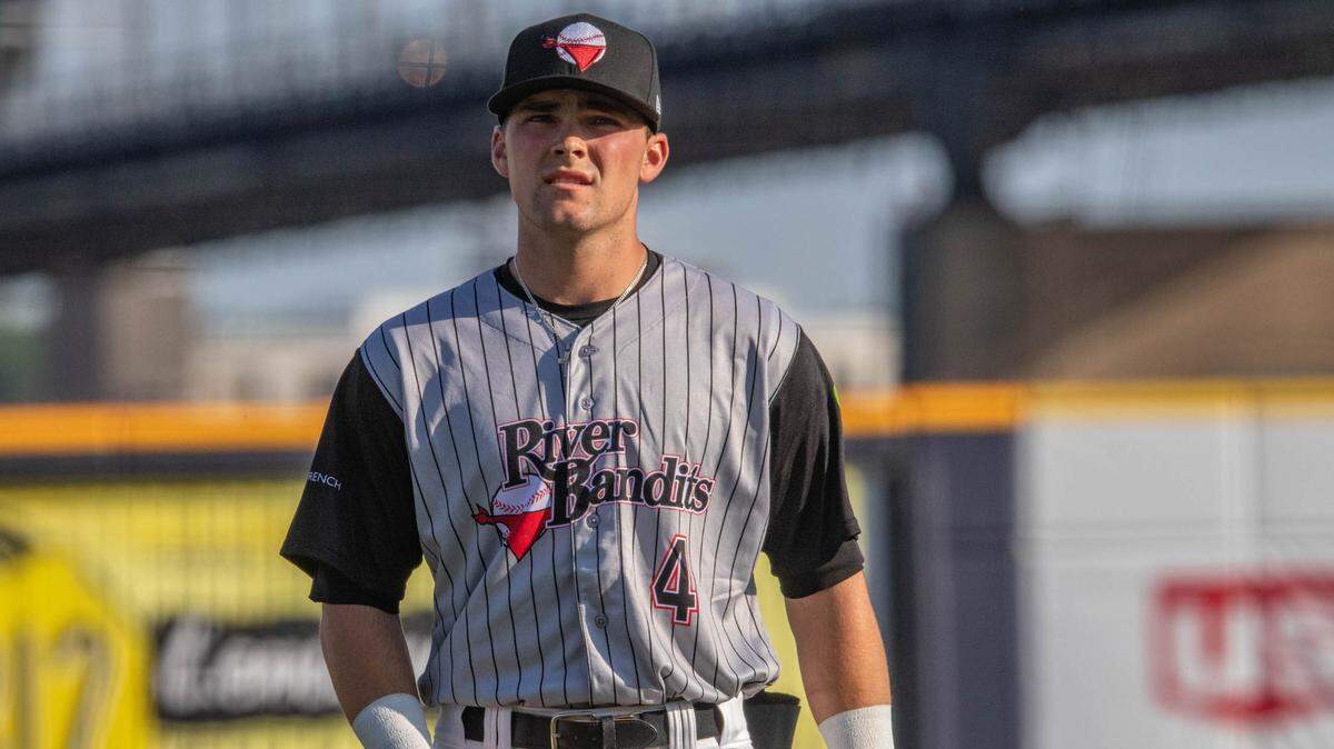Kansas City Royals minor-league second baseman Michael Massey batted .289, hit 21 home runs and won a Minor League Baseball Gold Glove Award for the Quad Cities River Bandits in 2021.