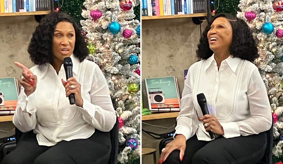 Sabrina Greenlee, whose son DeAndre Hopkins plays for the Kansas City Chiefs, is a community activist, philanthropist, author, inspirational speaker and domestic violence survivor. A native of South Carolina, she recently visited Bliss Books & Wine to promote her book, “Grant Me Vision.”