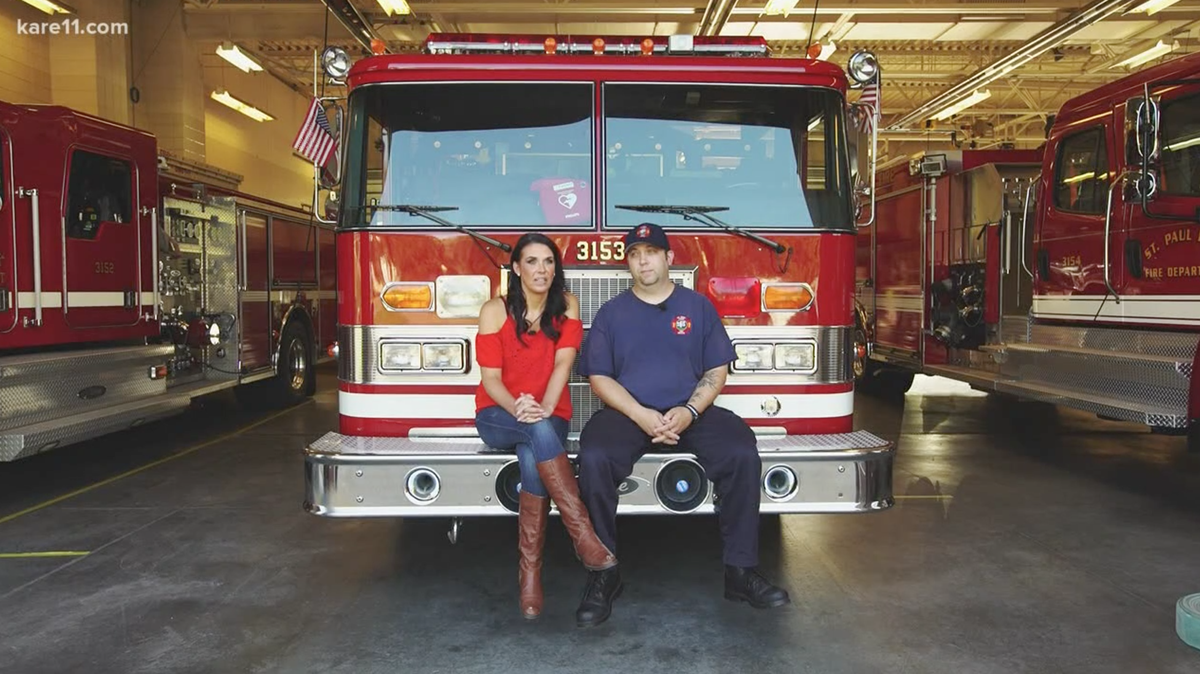 Jeremy Bourasa left his own wedding to fight a house fire as he was marrying Krista Boland on September 1 at a fire station in St. Paul Park, Minnesota. Bourasa made it back in time for the reception.