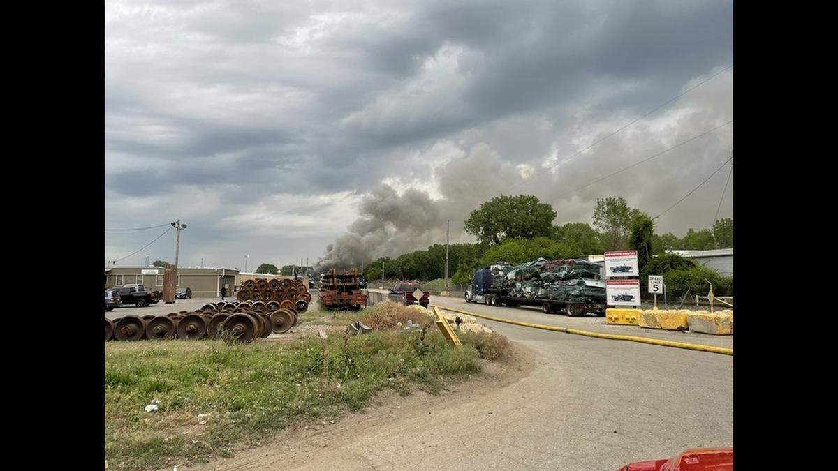 The smoke billowing from the Kansas City, Kansas, recycling center Friday morning could be seen for miles, according to Assistant Chief Scott Schaunaman, a spokesman with the Kansas City, Kansas Fire Department.