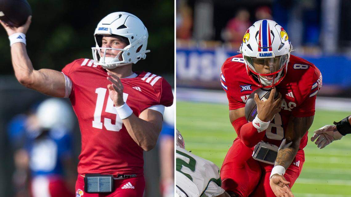 Why the Kansas Jayhawks’ QB duel is coming down to this pair of returning players