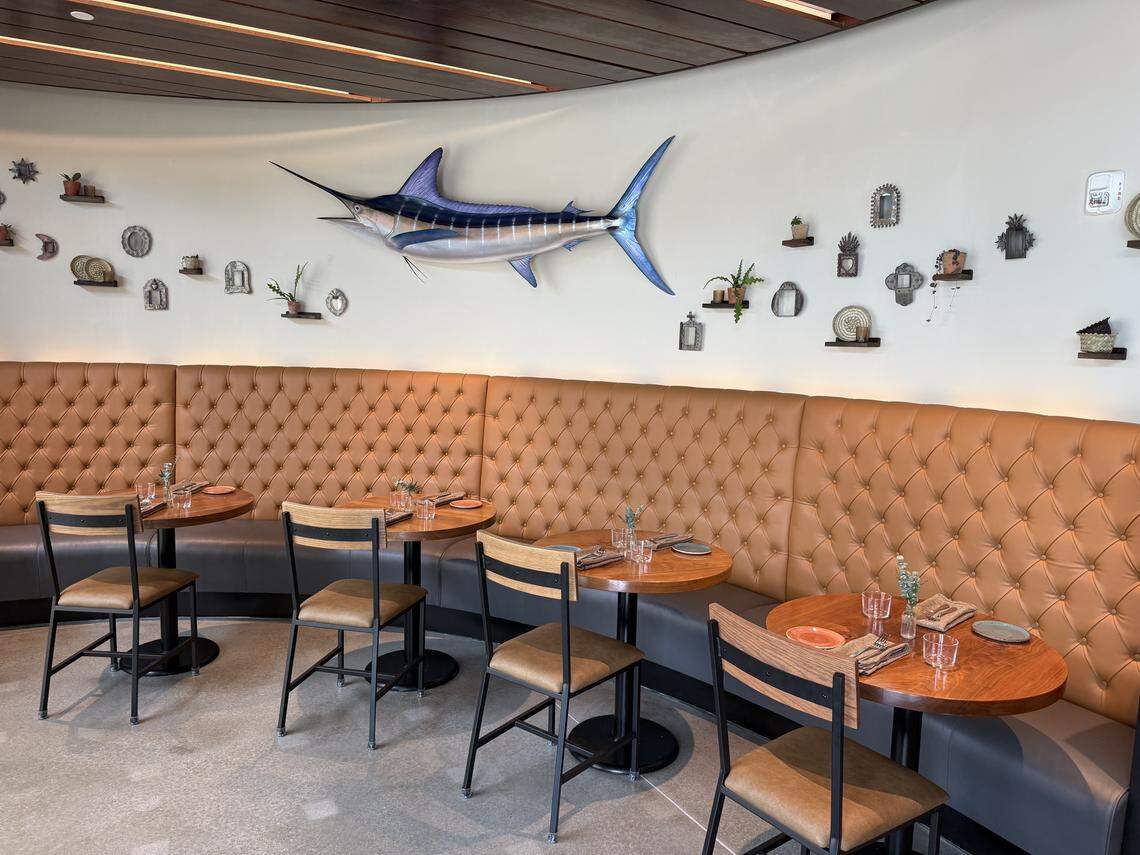 The space, most recently home to Blu HWY, has a modern, coastal feel.