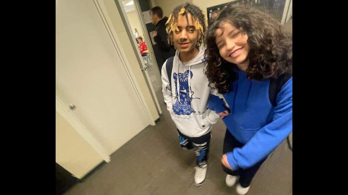 Alex Robinson and his girlfriend Lola Valdovino