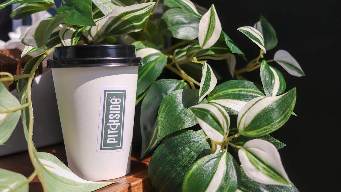 Pitchside sells lattes, cold brew, chai and other drinks.