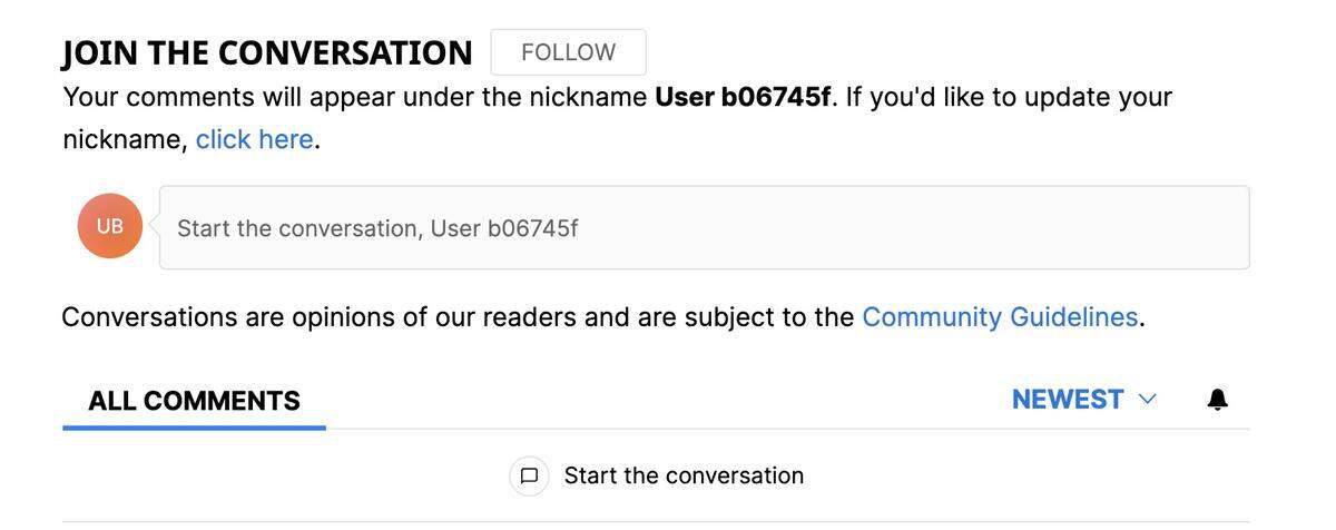 You will be prompted to choose a username when you create your Viafoura account.