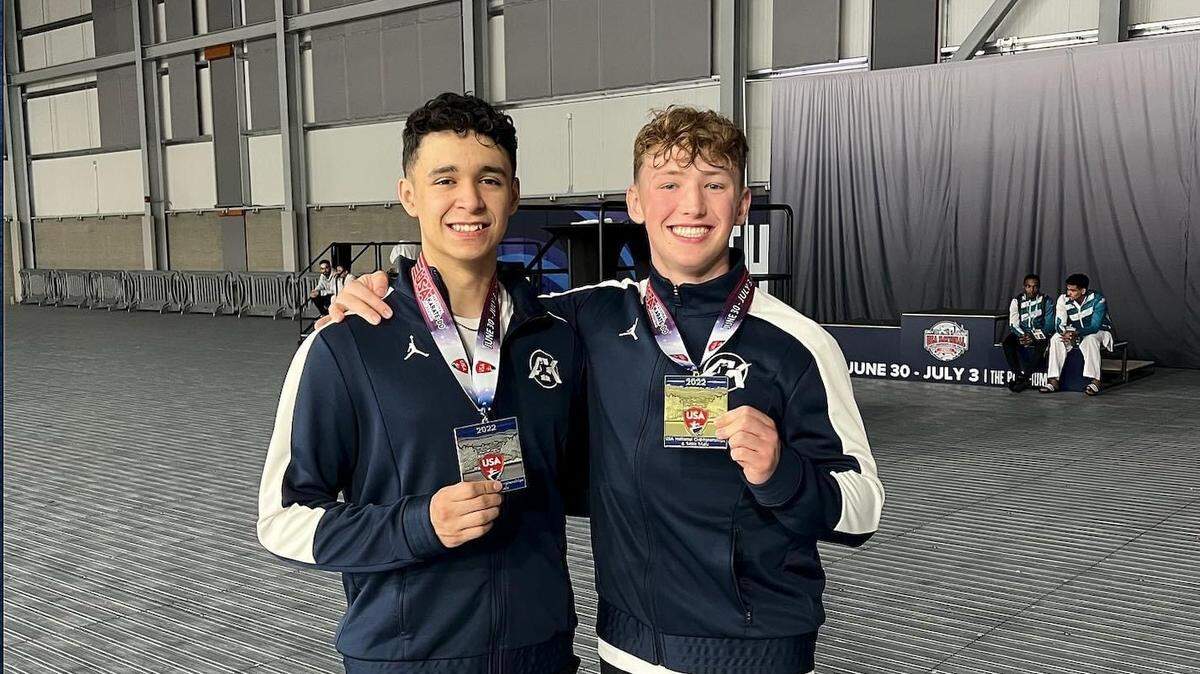 Rodrigo Madrid (left) and Mason Stowell (right) both qualified for Team USA and will compete in the junior Pan American Games in August.