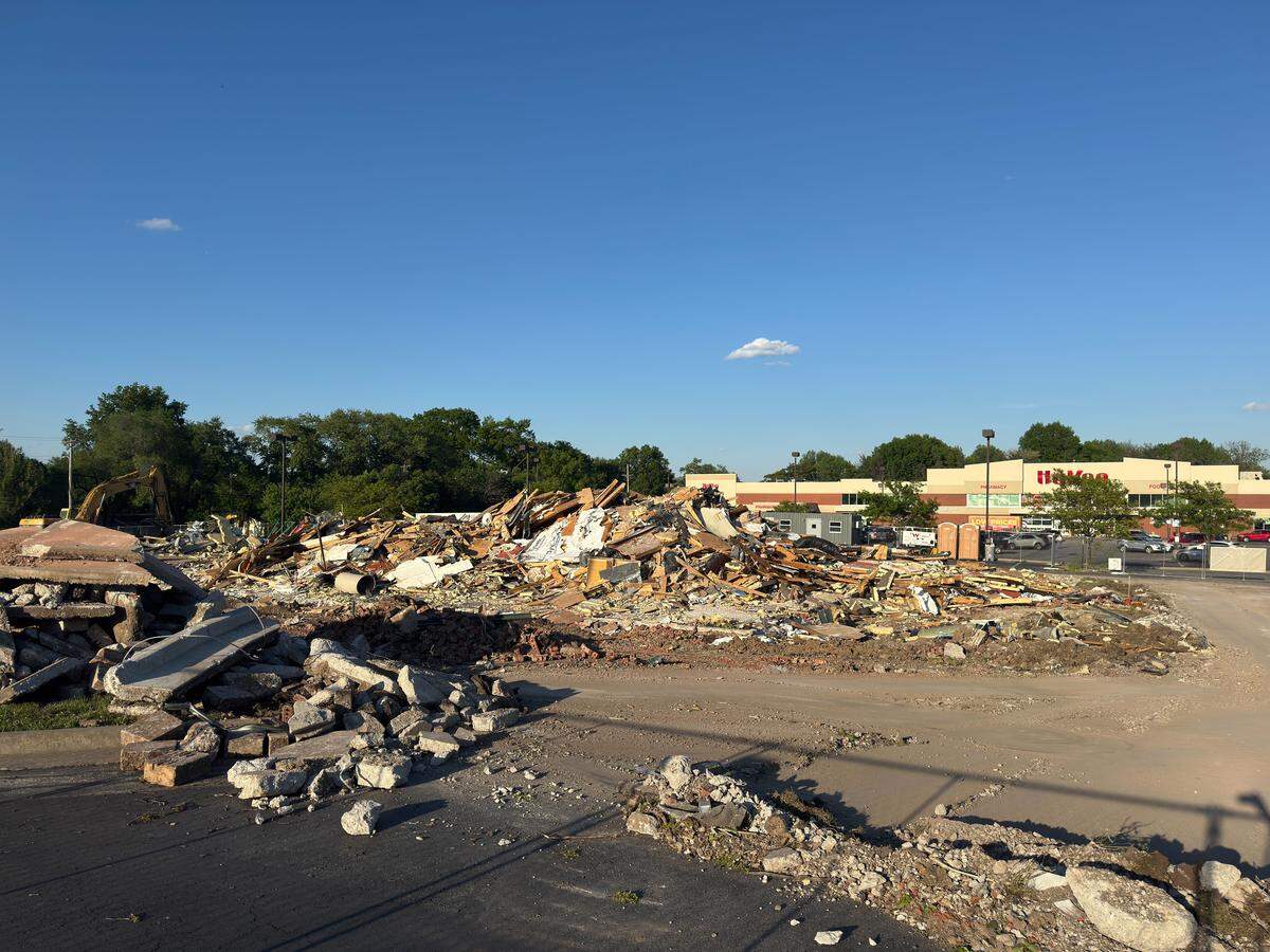 A vacant Applebee’s was demolished to make way for a new Chick-fil-A in Raytown along 350 Highway.