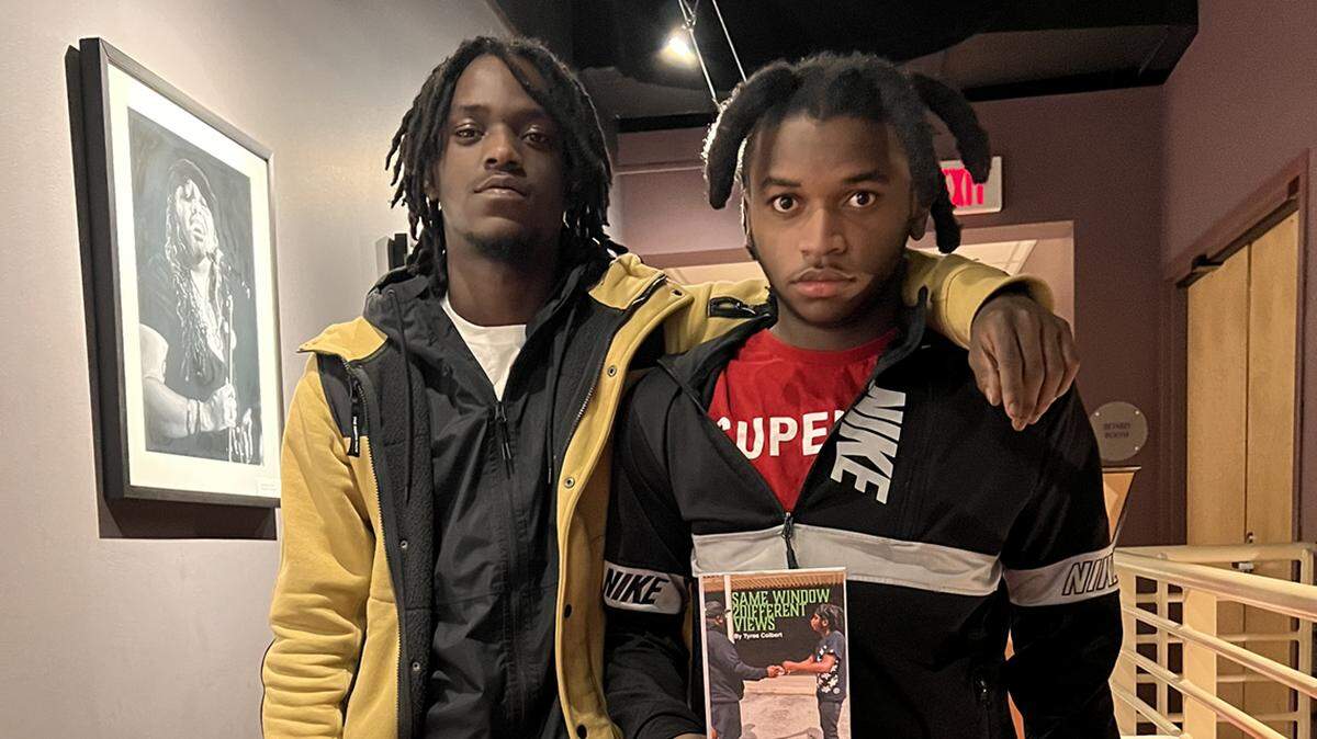 Tyree Colbert, right, learned from his father to look inside himself and become a blessing to others. He poses here with his older brother Tyrell Colbert, left.
