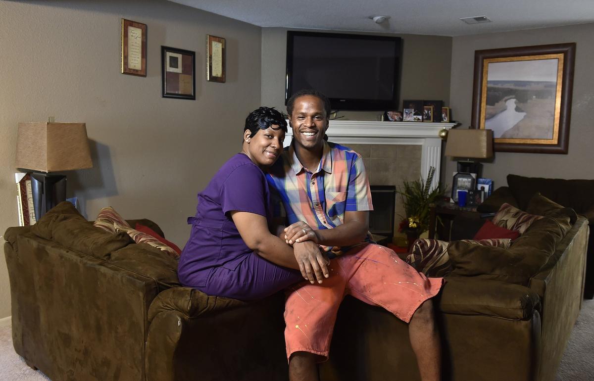 Ronald Brenson Jr. once owed $8,000 in traffic fines. Now clear of that burden, he is a licensed commercial driver for U.S. Foods. He rents a house in Blue Springs, where he lives with his wife, Shonta Brenson, and their family.