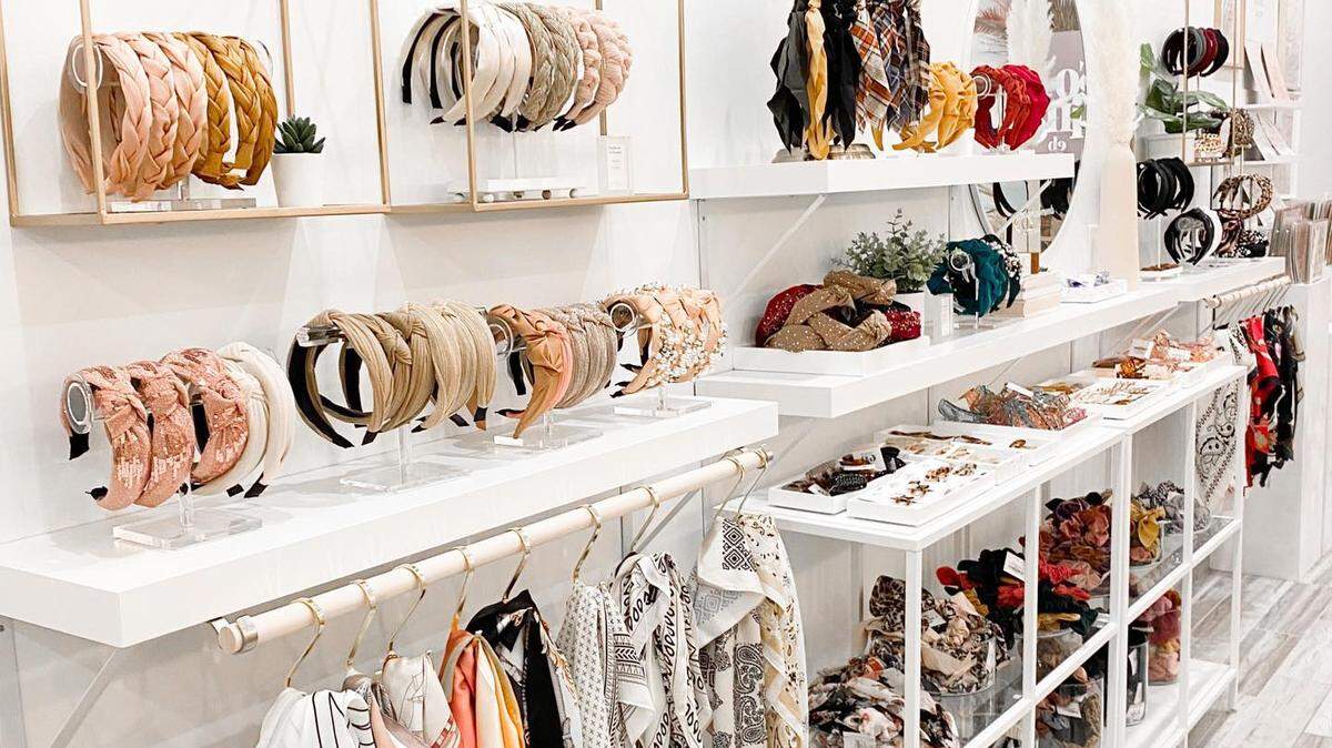 EB and Co. shops sell mostly jewelry and hair accessories, along with scarves, clutches and more.