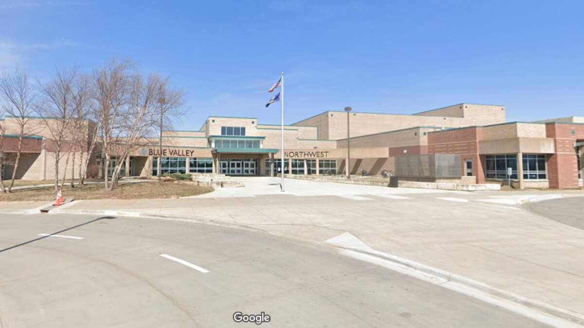 Blue Valley Northwest High School in Overland Park went into lockdown Tuesday as a precautionary measure. This Google Maps Street View image of the school is from March 2019.