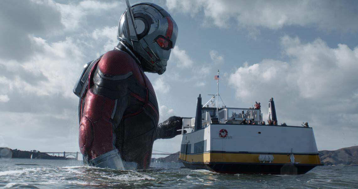 Ant-Man (Paul Rudd) can adjust his size from tiny to Giant-Man. In "Ant-Man and the Wasp," he hopes he doesn't terrify anyone.