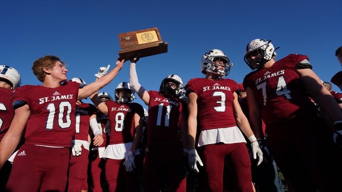 The St. James Thunder overcame a 14-0 deficit on Saturday in the Class 4A Kansas high school football state championship game. They won the state title for a second straight season.