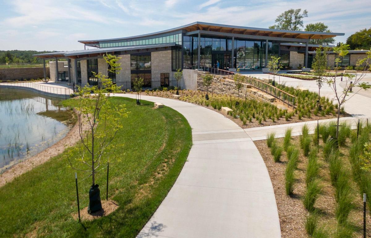 With parking for 250 cars, the LongHouse visitor center will serve as the new entrance to the arboretum.