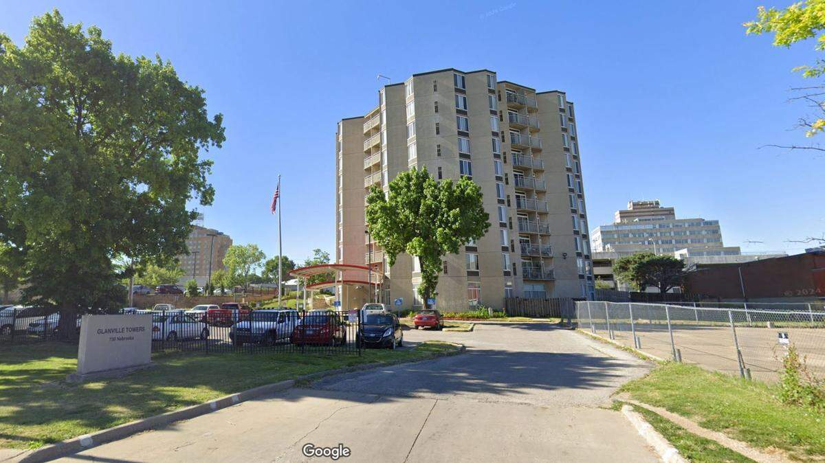 The Kansas Bureau of Investigation is investigating after Kansas City, Kansas, police officers shoot a man allegedly armed with a gun in the hallway of the Glanville Towers apartments in the 700 block of Nebraska Avenue early Sunday. This Google Maps Street View image of the area is from June.