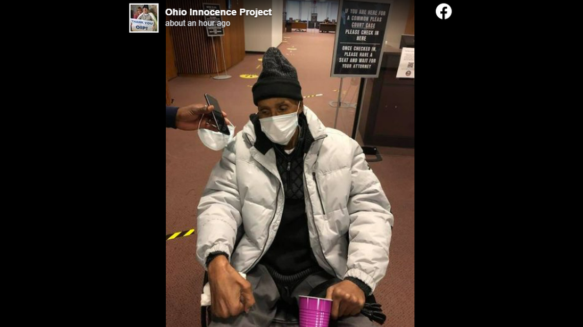 Isaiah Andrews during a media interview after a jury found him not guilty of murder in a retrial following 45 years of prison.